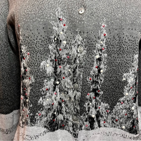 Christmas Button Up Sweater - Picture 4 of 4